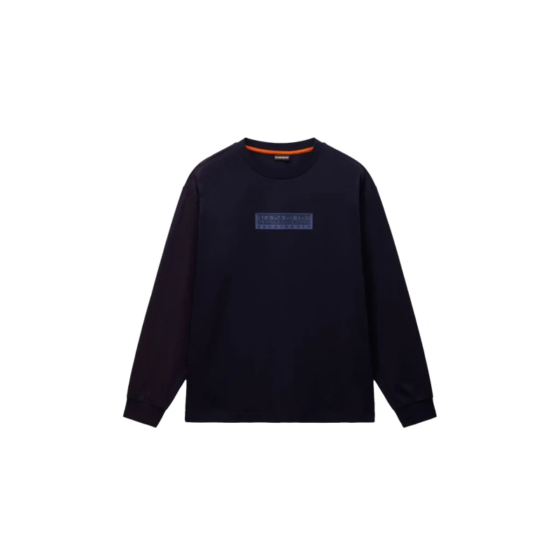 Image of Cotton sweatshirt Napapijri Box Logo Bleu Male XS