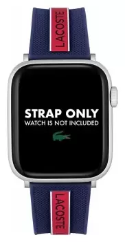 Image of Lacoste 2050004 Apple Strap Blue And Red Silicone Watch