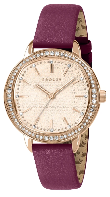 Image of Radley RY21850 Berry Lane Crystal-Set (36mm) Rose-Gold Watch