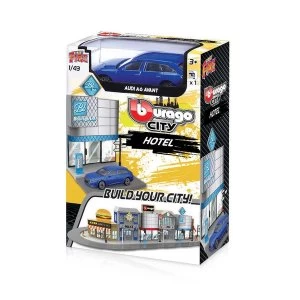 image of 1:43 Street Fire Bburago City Hotel Diecast Model (Includes 1 Car)