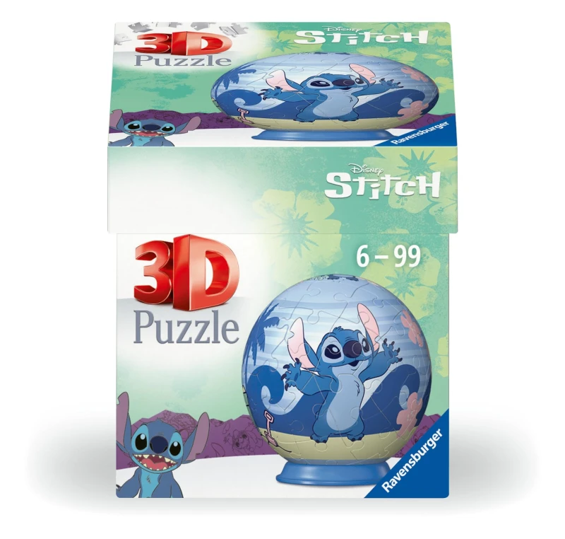 Image of Ravensburger Disney Stitch Gifts and Toys - 3D Jigsaw Puzzle for Kids Age 6 Years Up - 54 Pieces - No Glue Required