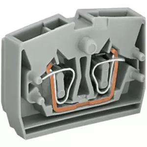Image of Wago 264-301 2 Conductor Fixing Flanges End Terminal Block Grey