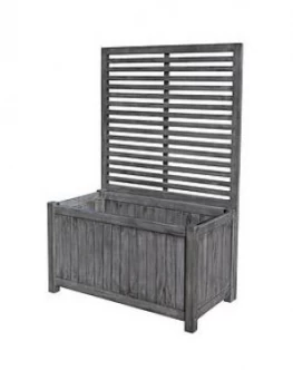 Image of Rowlinson Alderley Grey Planter & Lattice