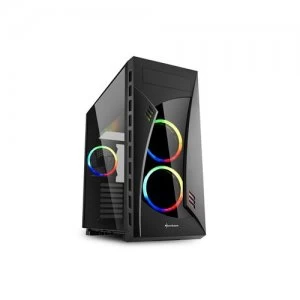 Image of Sharkoon NIGHT SHARK Midi Tower Black