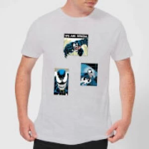Image of Venom Collage Mens T-Shirt - Grey - XXL