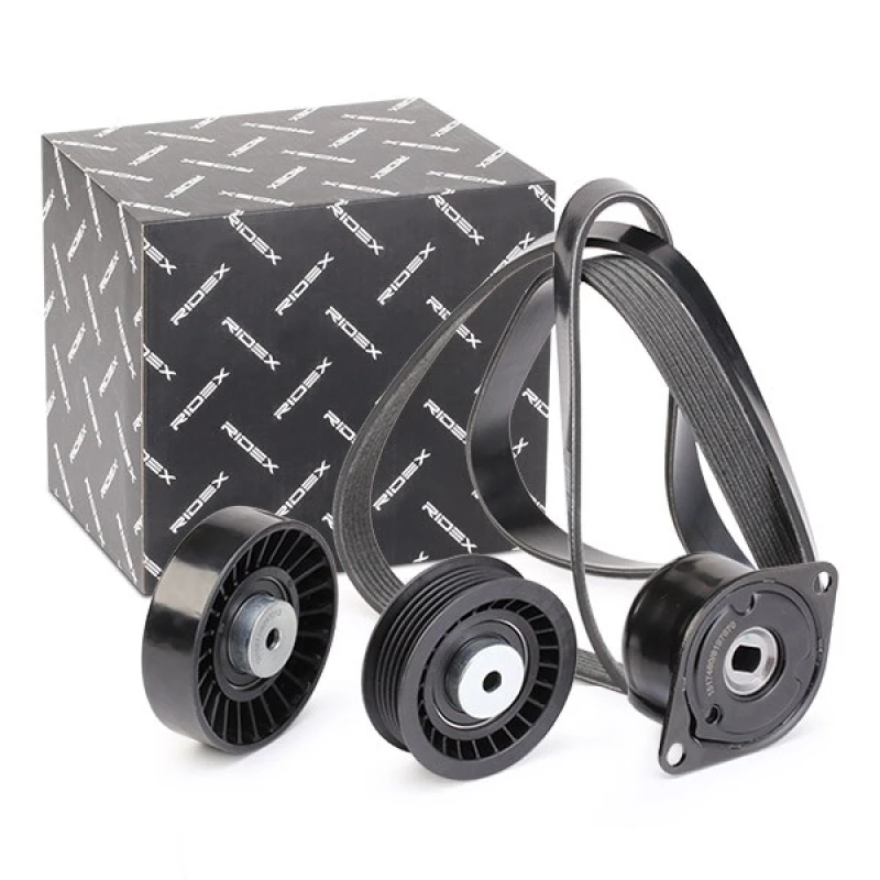 Image of RIDEX 542R0737 V-ribbed belt set V-Ribbed Belt Set (542)