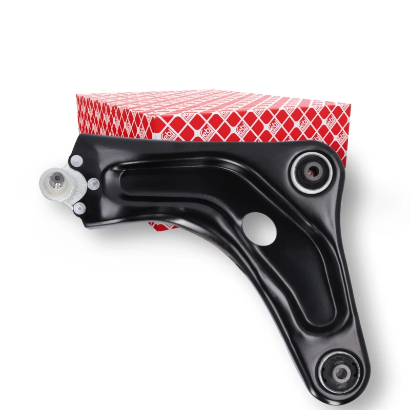 Image of FEBI BILSTEIN 179860 Suspension arm Control Arm, Sheet Steel, Front Axle Left, with ball joint, with rubber mounts Sheet Steel Track Control Arm (273)