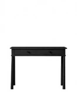 Image of Hudson Living Wycombe Solid Oak Dressing Table - Black