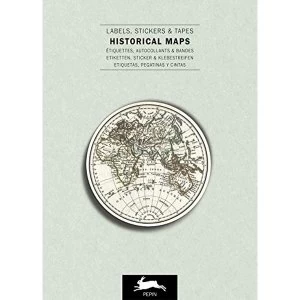 Image of Historical Maps Label & Sticker Book Paperback / softback 2018