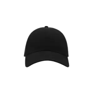 Image of Atlantis Action 6 Panel Chino Baseball Cap (Pack of 2) (One Size) (Black)