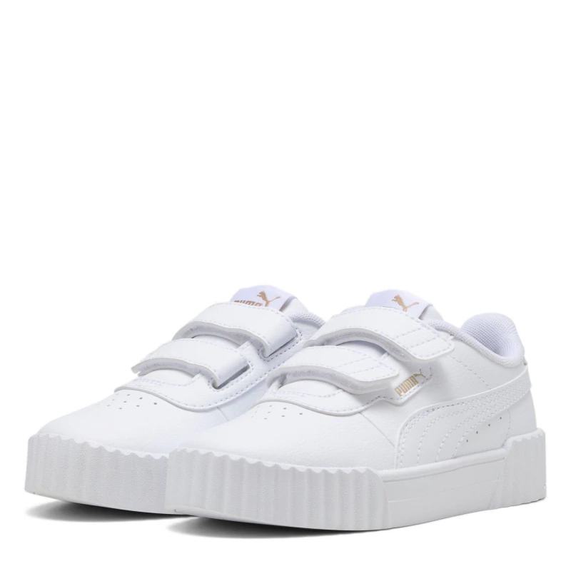 Image of Puma Carina 3.0 Childrens White/Gold female C13 (32)