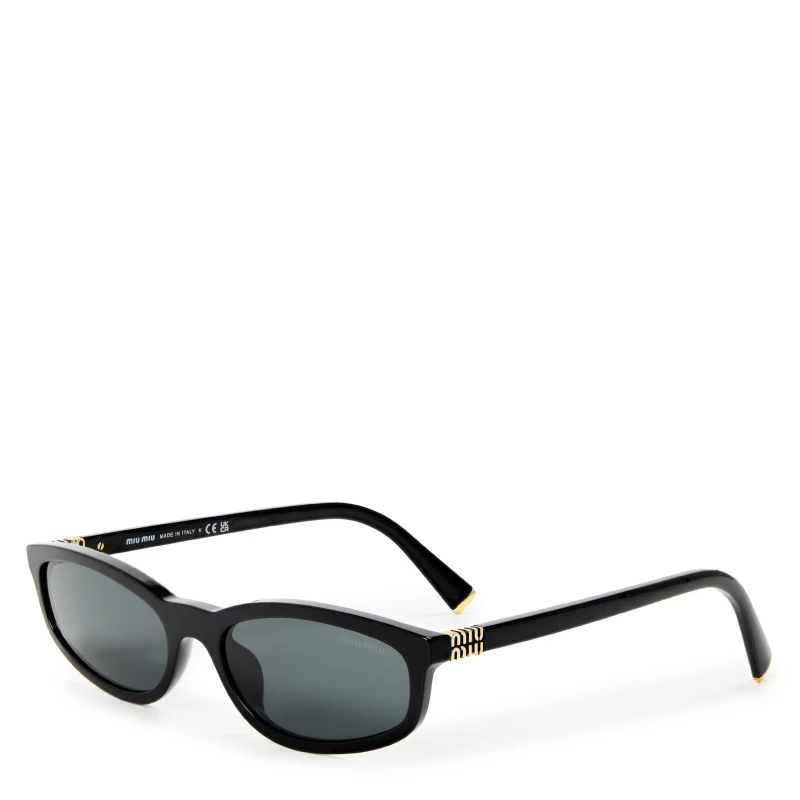 Image of Miu Miu Miu Sun 0MU A06S Ld63 Black/Grey female One Size
