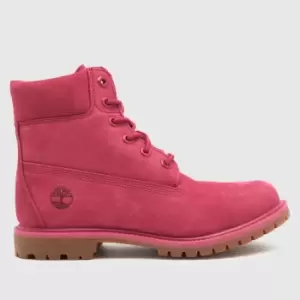 image of Timberland Premium 6" Boots In Pink