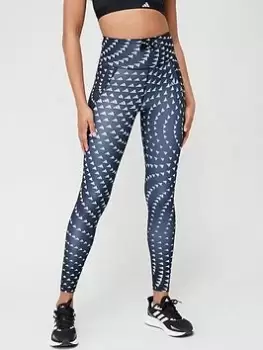 Image of adidas Run Essentials 7/8 Leggings, White/Black, Size L, Women