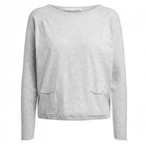 image of Oui Pocket Jumper - Light Grey 9087