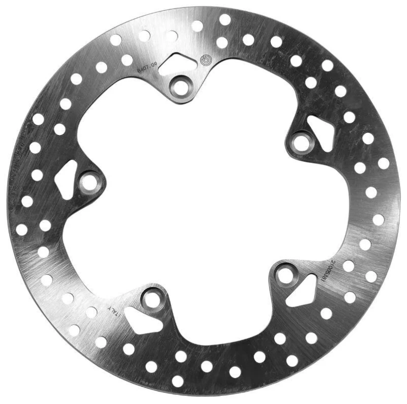 Image of 68B407G9 - Brembo Oro Prime Line Fixed Brake Disc For BMW R 1200 GS ABS 2017-2019 Rear Silver/Stainless Steel 68B407G9