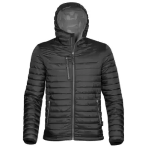 Image of Stormtech Mens Gravity Hooded Thermal Winter Jacket (Durable Water Resistant) (2XL) (Black/Charcoal)