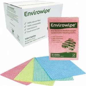 Image of Envirowipe 100% Natural Cleaning Cloths (50x36cm) Blue PK25