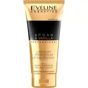 image of Eveline Cosmetics Argan&Vanilla Nourishing Hand and Nail Cream 100ml