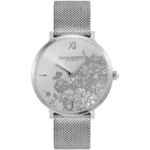 image of Olivia Burton Ladies OB Floral Blooms Watch 24000115 - Silver