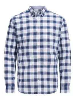 Image of JACK & JONES Button-down Shirt Men Blue
