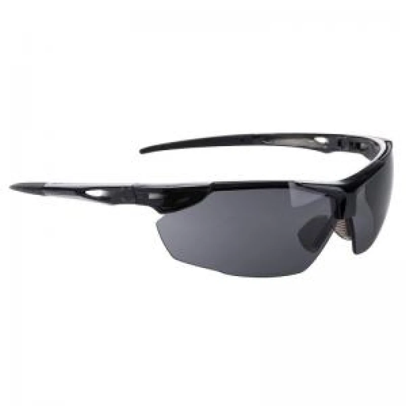 Image of Portwest Defender Safety Glasses PS04SKR Frame: Black