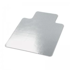 image of Homcom Office Carpet Protector Chair Mat Clear Spike Non Slip Chairmat Frosted Lipped