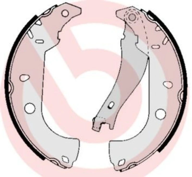 Image of BREMBO Brake Shoe Set BREMBO S 23 511