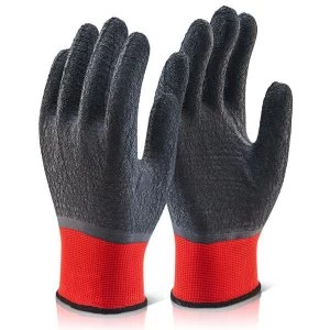 Image of Click2000 Multi Purpose Latex Polyester Glove 10XL Black Ref MP4FCXL