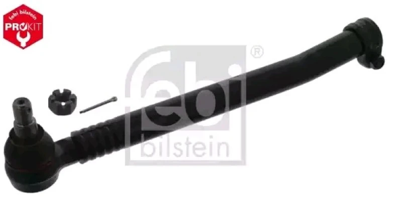 Image of FEBI BILSTEIN 48320 Tie Rod OE Turbo NEW, Front Axle, with crown nut Rod Assembly (284)