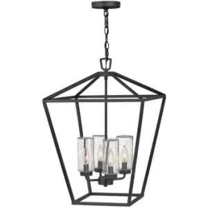 image of Elstead Quintessentiale - Quintiesse Hinkley Alford Place Outdoor Pendant Ceiling Light Museum Black, IP44