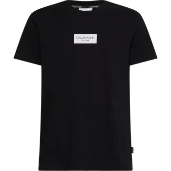 Image of Calvin Klein Box Logo T Shirt - Ck Black