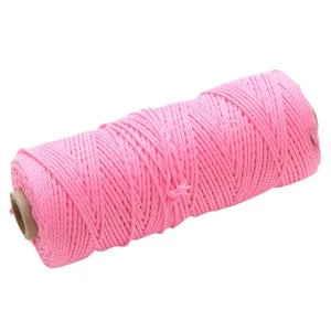 image of Faithfull Hi Vis Nylon Brick Line 105m (344ft) - Pink