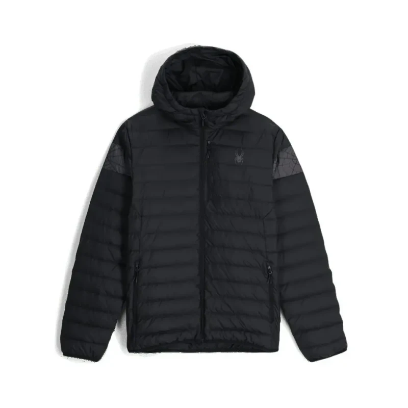 Image of Spyder's Zenith Hooded Puffer Noir Male XL