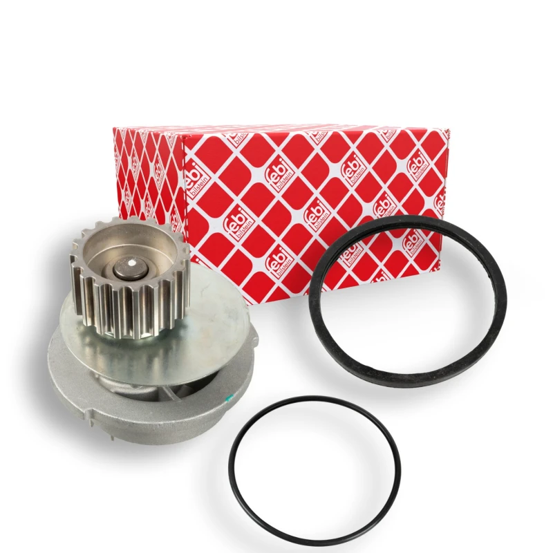 Image of FEBI BILSTEIN 15457 Water pump Number of Teeth: 19, Cast Aluminium, with gaskets/seals Cast Aluminium Water Pump (1260)