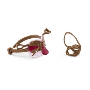 Image of SCHLEICH Horse Club Saddle & Bridle for Sofia & Blossom Toy Figure Accessory Set