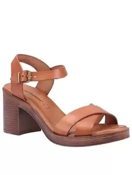 image of Hush Puppies Georgia Heeled Sandal - Tan, Size 3, Women