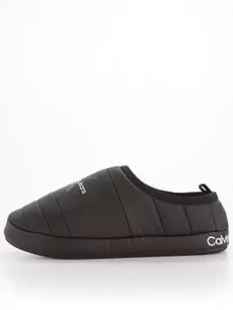 Image of Calvin Klein Jeans Padded Slippers - Black, Size 41, Men