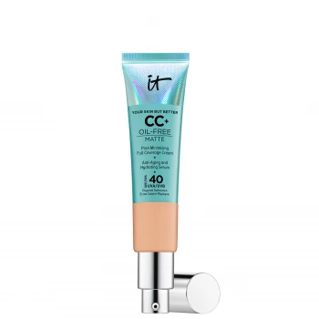 image of IT Cosmetics Your Skin But Better CC+ Oil-Free Matte SPF40 32ml (Various Shades) - Medium Tan