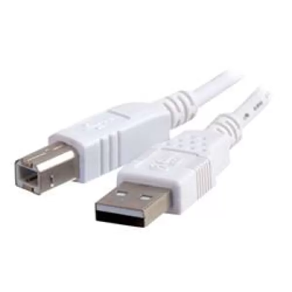 Image of C2G 3m USB 2.0 A/B Cable - White