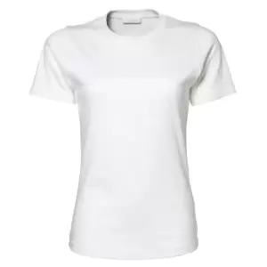 Image of Tee Jays Womens/Ladies Interlock Short Sleeve T-Shirt (2XL) (White)