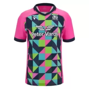 image of Macron Scotland Rugby Training Shirt 2023 2024 Adults - Multi