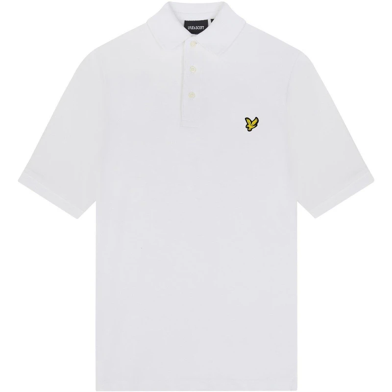 Image of Lyle and Scott Lyle Classic SS Polo - White White 5 - 6 Years
