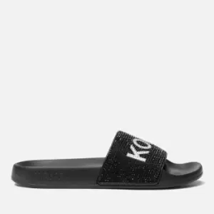 Image of Michael Kors Gilmore Slide Rubber Sandals - UK 4