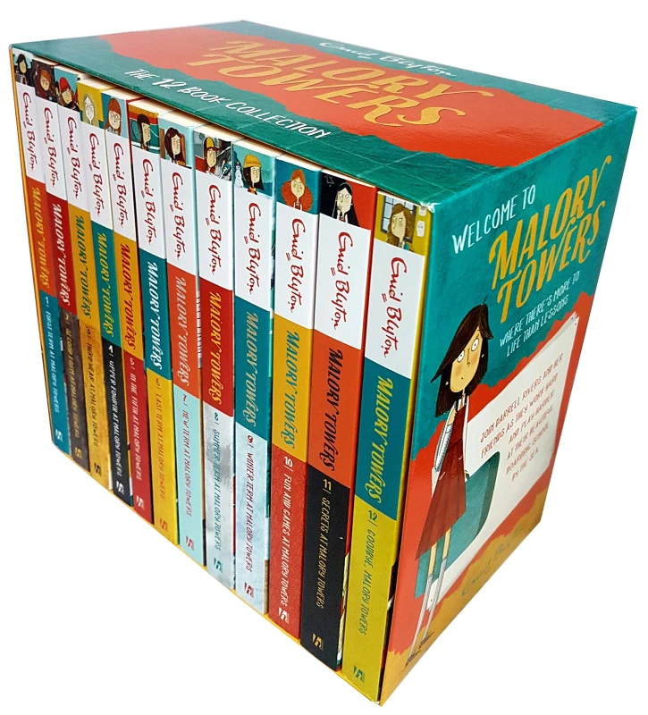 Image of Malory Towers 12 Books Collection Set by Enid Blyton (First Term, Second Form, Third Year At Malory Towers) Enid Blyton Books