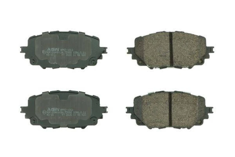 Image of AISIN BPMZ-1012 Brake pad set Premium ADVICS by AISIN excl. wear warning contact Brake Pad Set,disc brake (402)