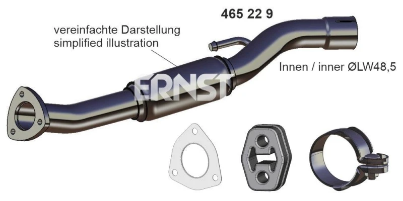 Image of Exhaust Pipe ERNST 465229