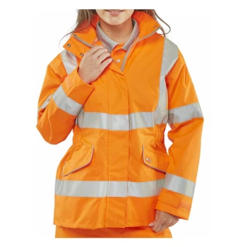 image of LADIES EXEC HI VIS JKT OR S SIZE 10 - Orange - Beeswift