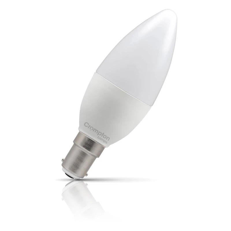 Image of Crompton Lamps LED Candle 2.2W B15 Warm White Opal (25W Eqv)