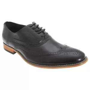 Image of Goor Mens 5 Eyelet Brogue Oxford Shoes (8 UK) (Black)